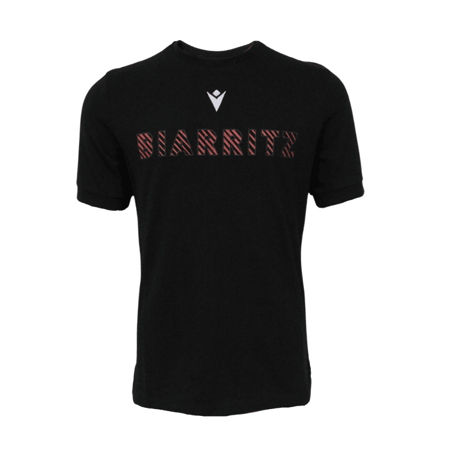 T-shirt voyage Biarritz - Noir - Enfant - Macron