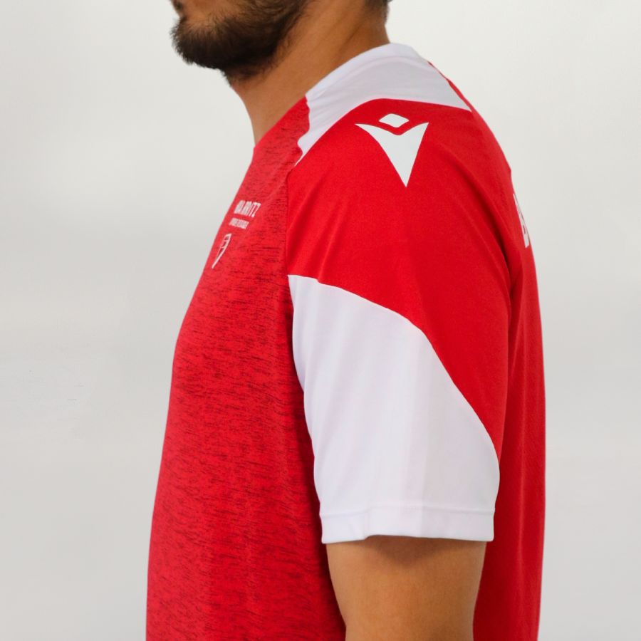 T-SHIRT ENTRAINEMENT MANCHES COURTES ROUGE - 24 25 - ENFANT - MACRON