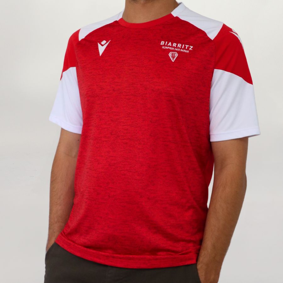 T-SHIRT ENTRAINEMENT MANCHES COURTES ROUGE - 24 25 - ENFANT - MACRON